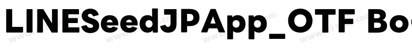 LINESeedJPApp_OTF Bo字体转换